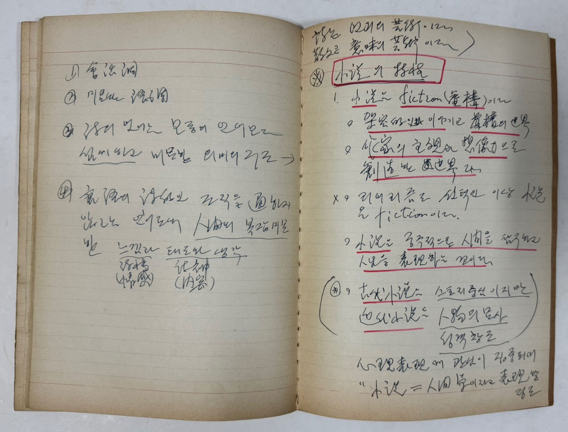 공초 오상순 선생의 제자 심하벽시인 친필원고 제7시집 가로등, 제9시집 명정세시, 편지2장, 현대시론강술, 하벽문학연구집 6권, 건문회회의록 1책