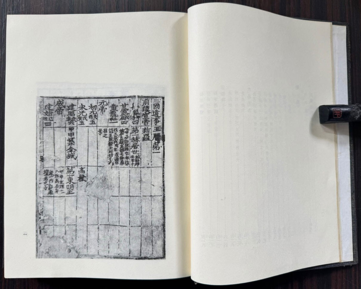 삼국유사 중종 임신본 영인본 / 민족문화추진회 / 1973년 초판 / 511페이지 / 큰책