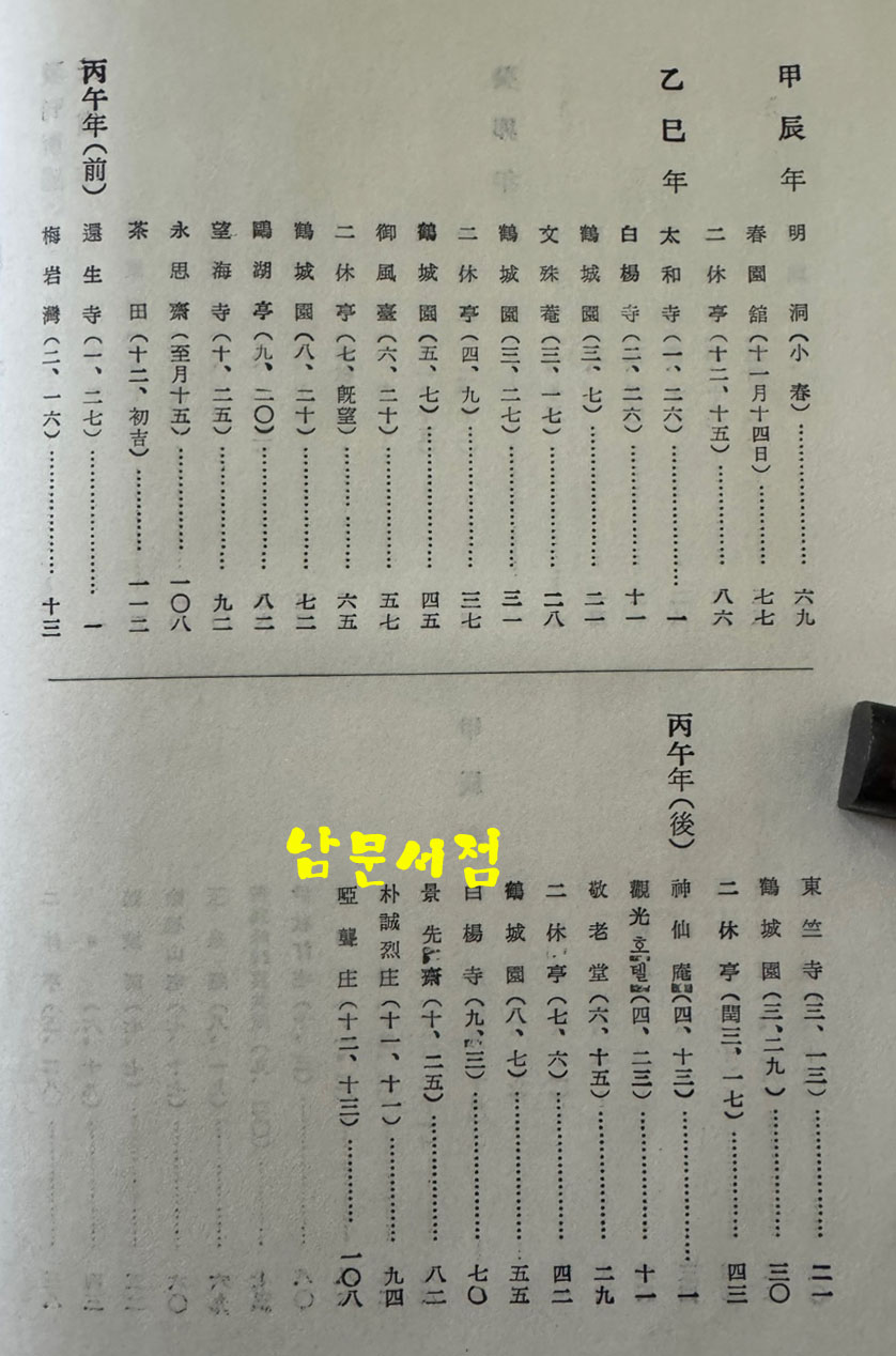 태화시집 제1집 / 태화시사 / 1967년 초판 / 566페이지 / 큰책