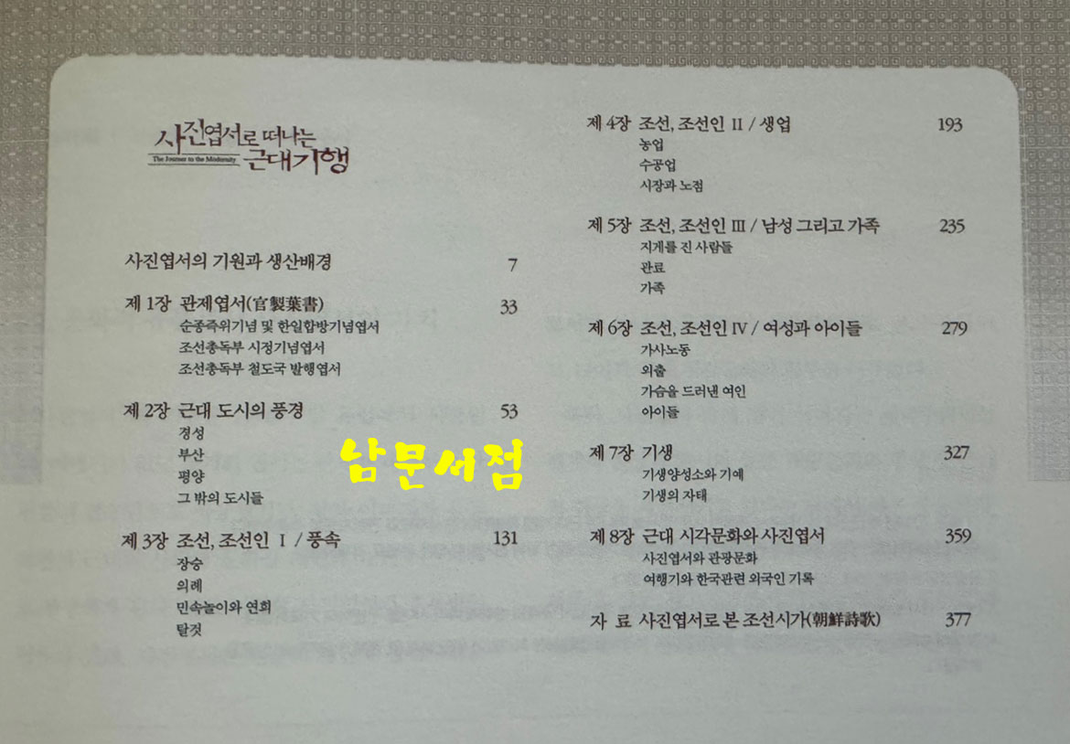 사진엽서로 떠나는 근대기행 / 민속원 / 부산근대역사관 / 2009년 / 415페이지